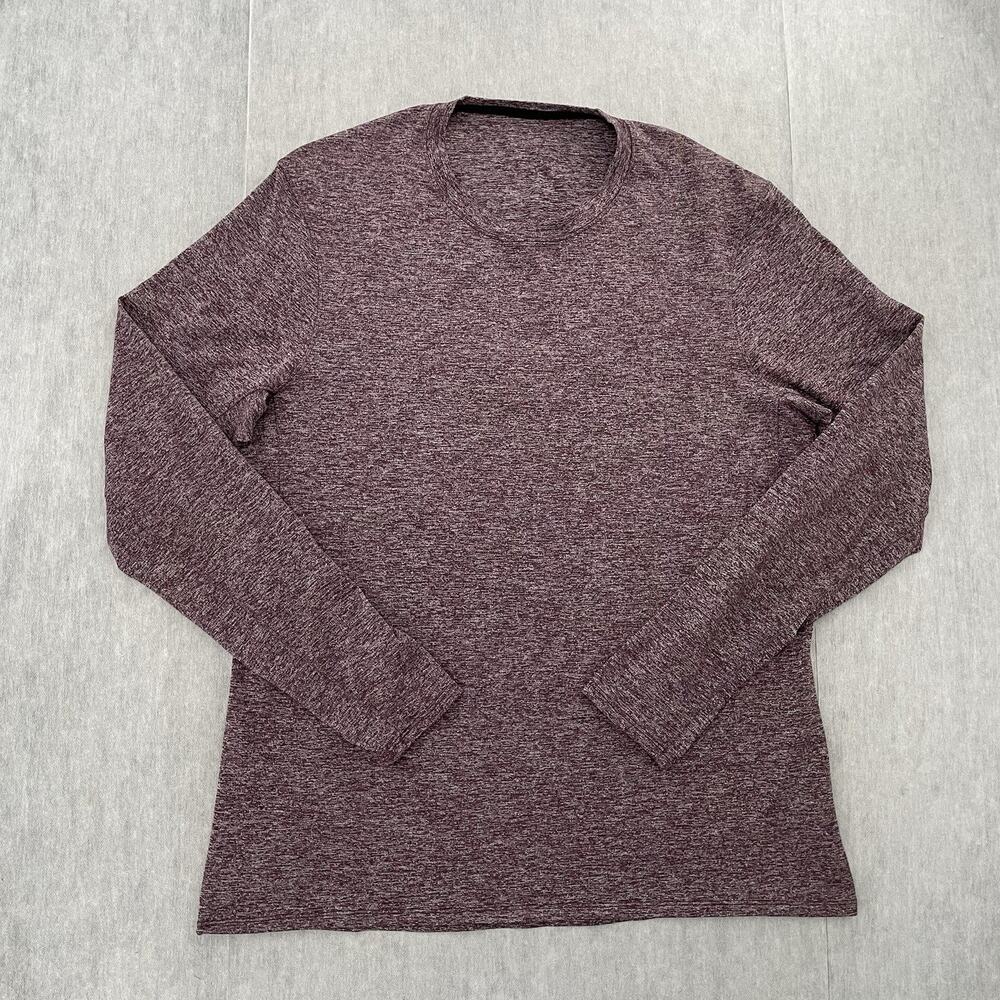 Lululemon Shirt Adult Medium Smoky Red Drysense Long Sleeve Crew Neck Stretch M